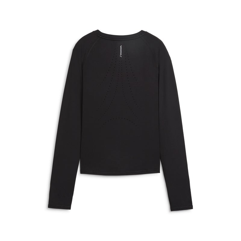 PUMA RUN CLOUDSPUN Womens Black Long Sleeve Running Top - Image 5